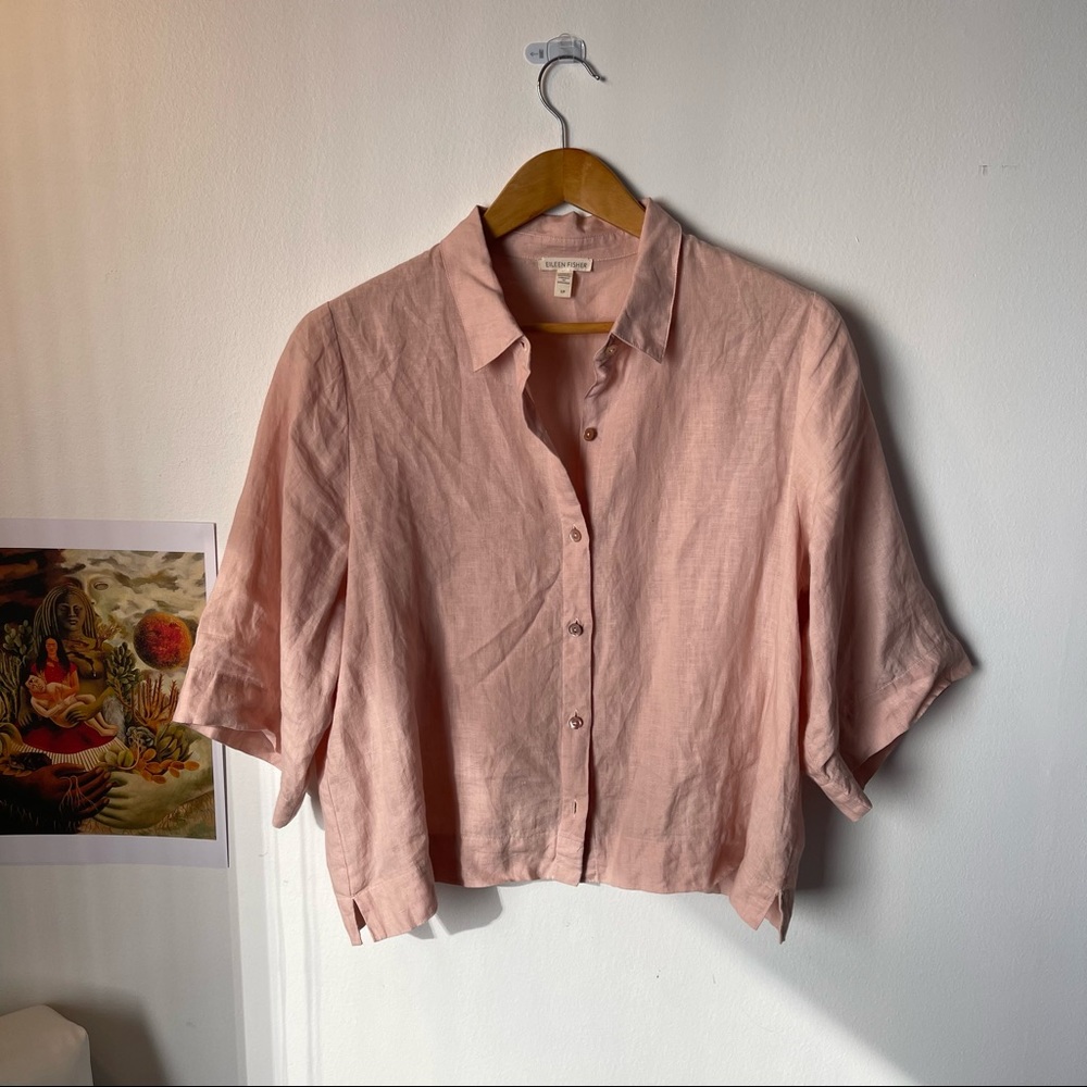 EILEEN FISHER LINEN TOP